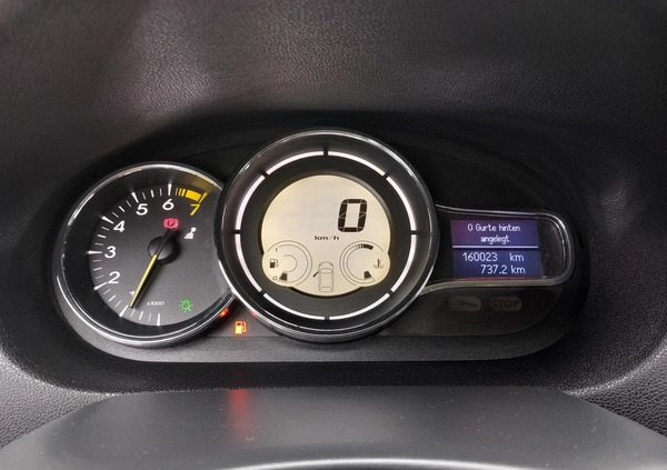 Renault Megane cena 24900 przebieg: 160000, rok produkcji 2010 z Chodzież małe 407